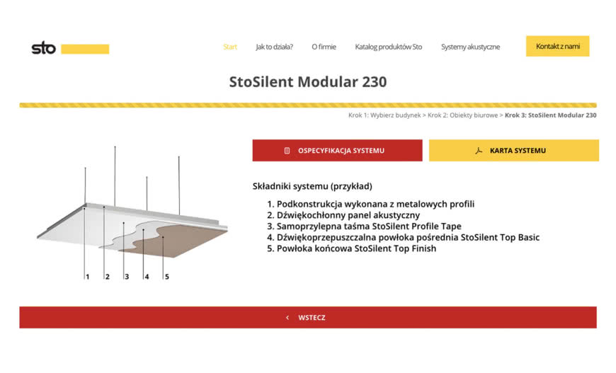 Konfigurator akustyki online opracowany przez STO