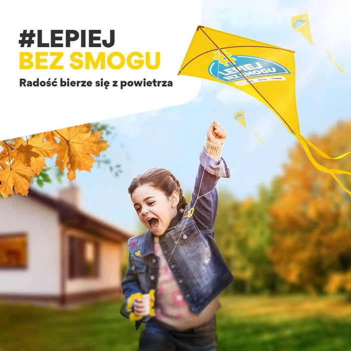 Grafika promocyjna akcji #LepiejBezSmogu