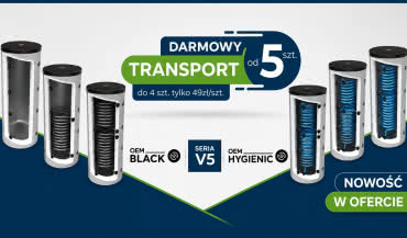 Wakacyjna promocja B2B na zbiorniki OEM V5. Transport gratis już od 5 sztuk
