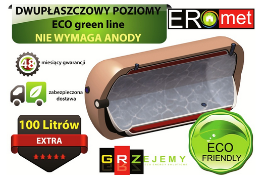 Dwupłaszczowy wymiennik CO 100L 