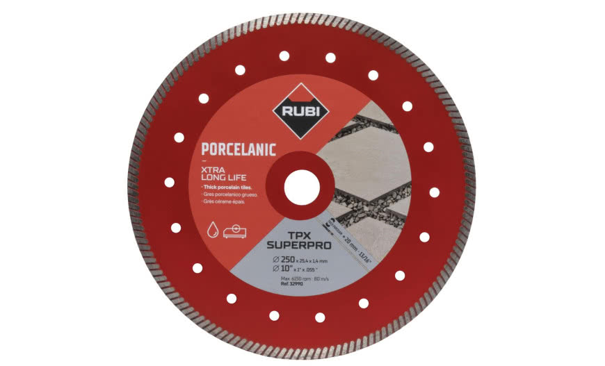 Nowa tarcza diamentowa TURBO do gresu porcelanowego od RUBI